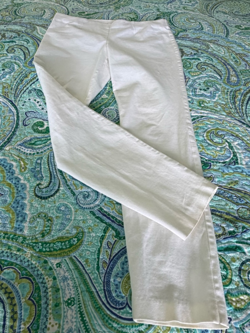INC International Concepts White Straight Leg Pants
